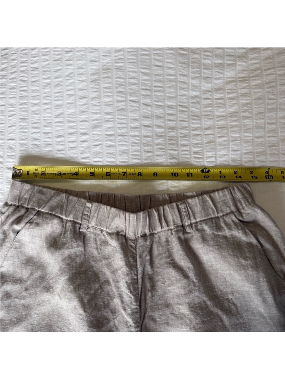 Quince Beige Linen Pants - Picture 3 of 5